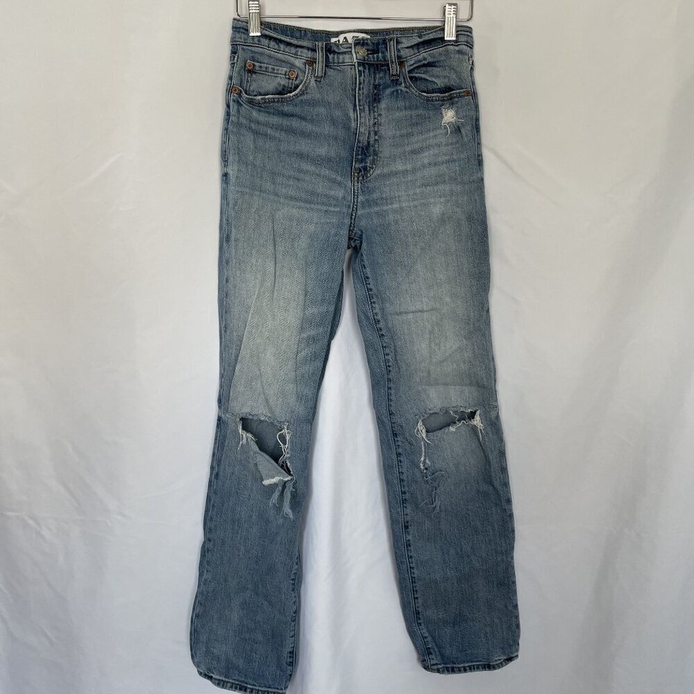 Daze Womens Distressed Denim Jeans Size 27 casual summer boot cut pants